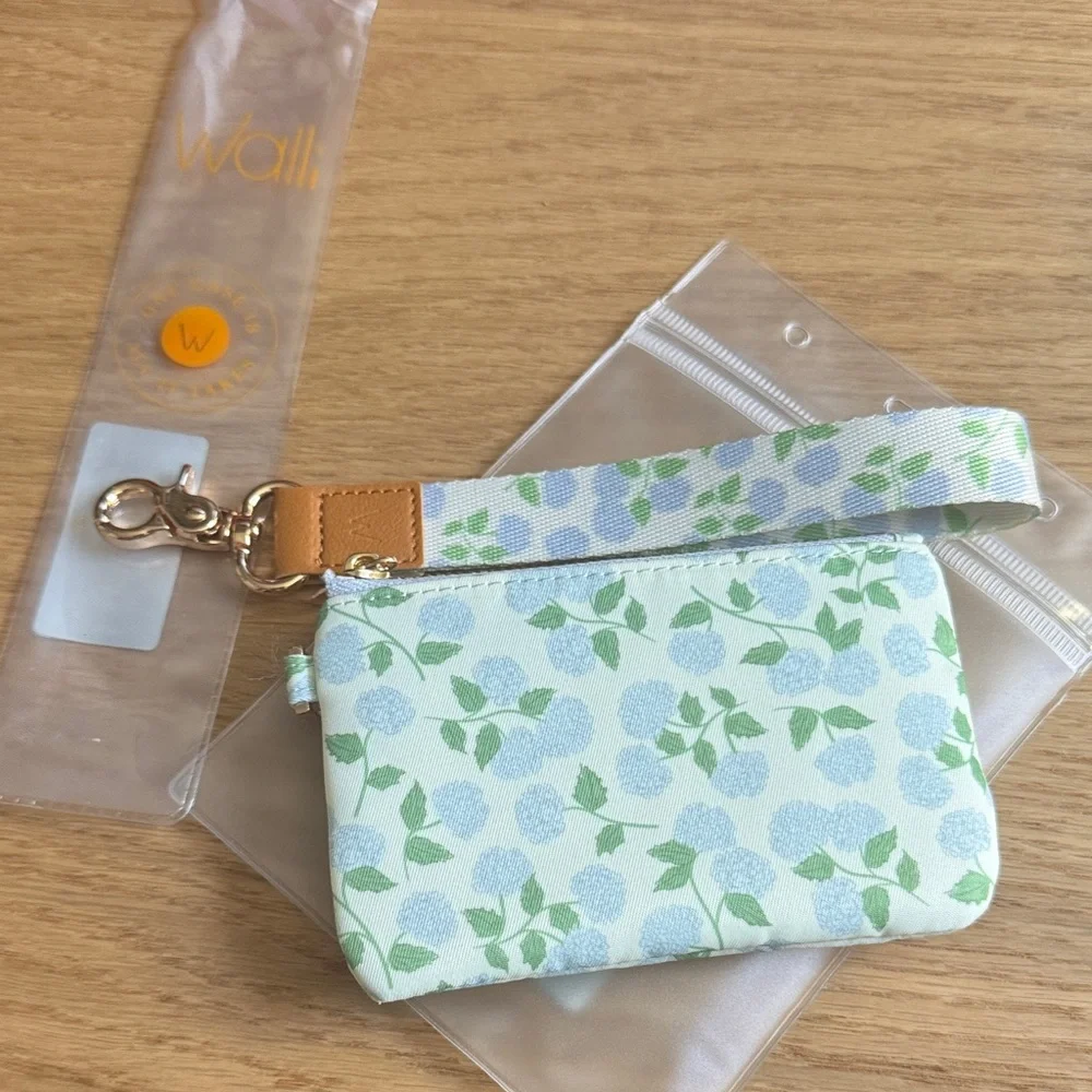 Walli Case Cale Garden Print Pouch with Strap